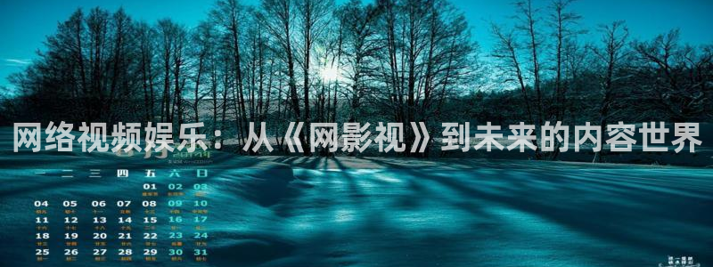 2026星辰影院：网络视频娱乐：从《网影视》到未来的内容世界